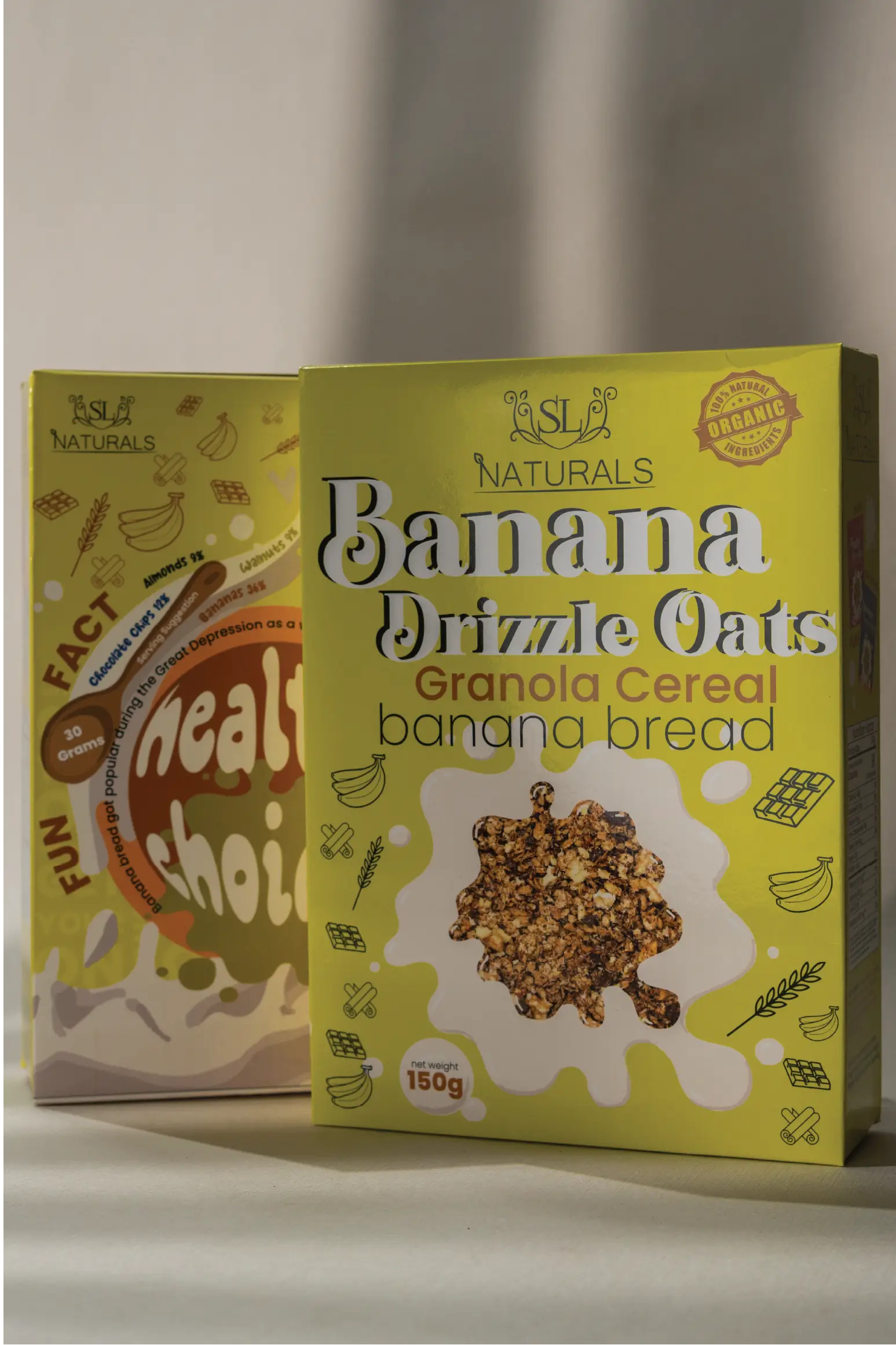 Banana Drizzle Oats (Granola Cereal) 150g - SL Basics