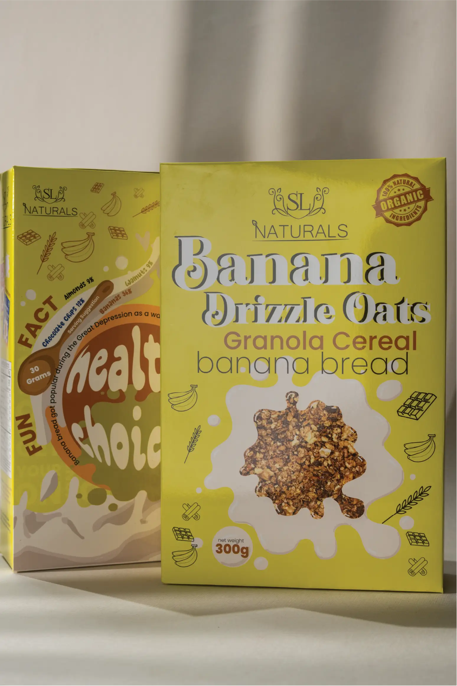 Banana Drizzle Oats (Granola Cereal) 300g - SL Basics